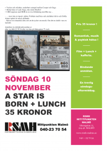  Söndag-10-november-Film-A-Star-Is-Born-Lunch-RSMH-Mittpunkten-Malmö